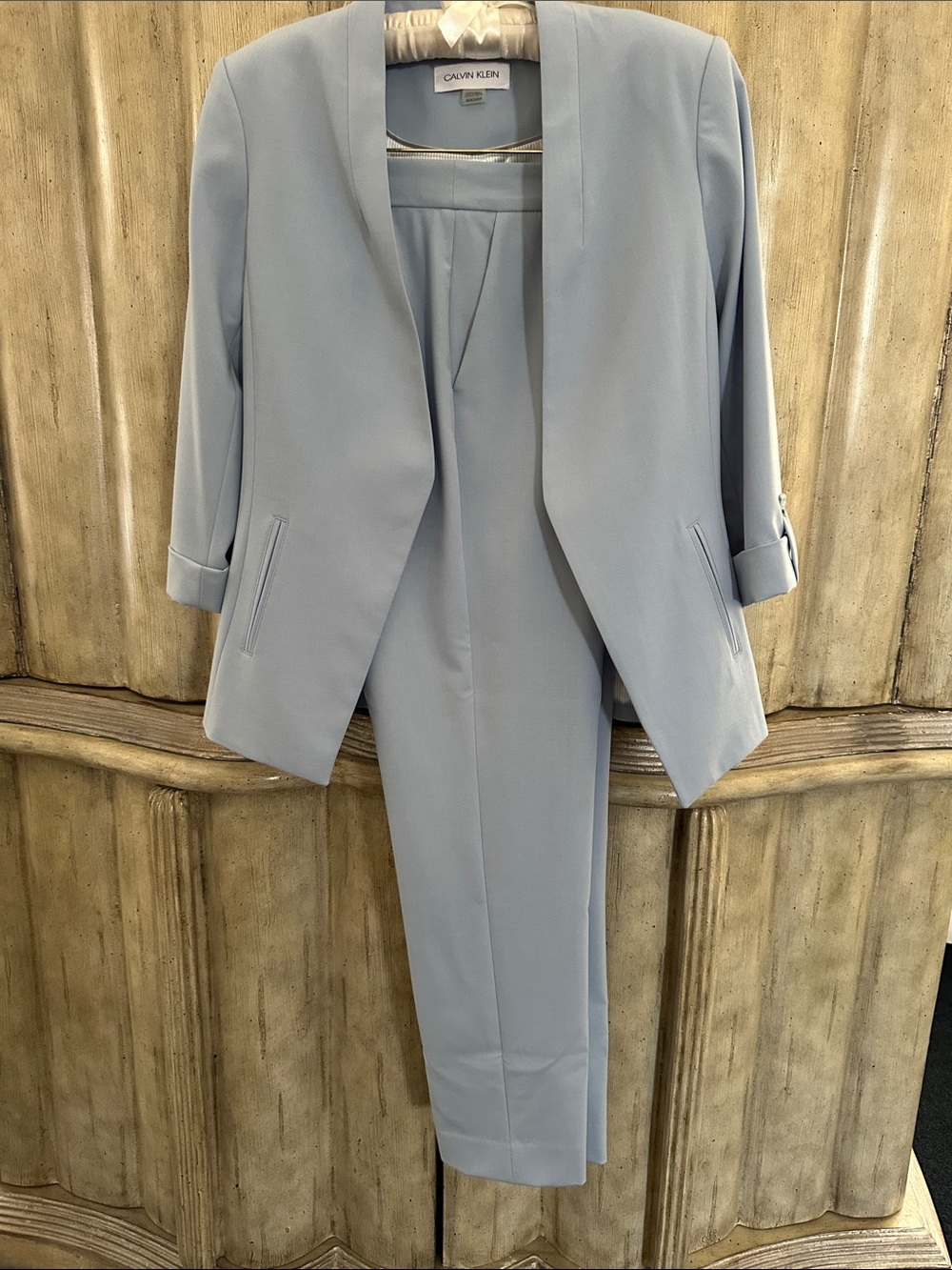 Calvin Klein Periwinkle Blue Women's Blazer and Pants Set